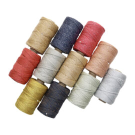 Polyester Round Cord with Metallic Lurex